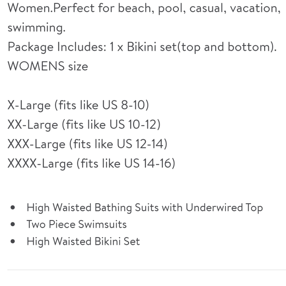 NEW High Waisted Bikini Set - Picture 8 of 8